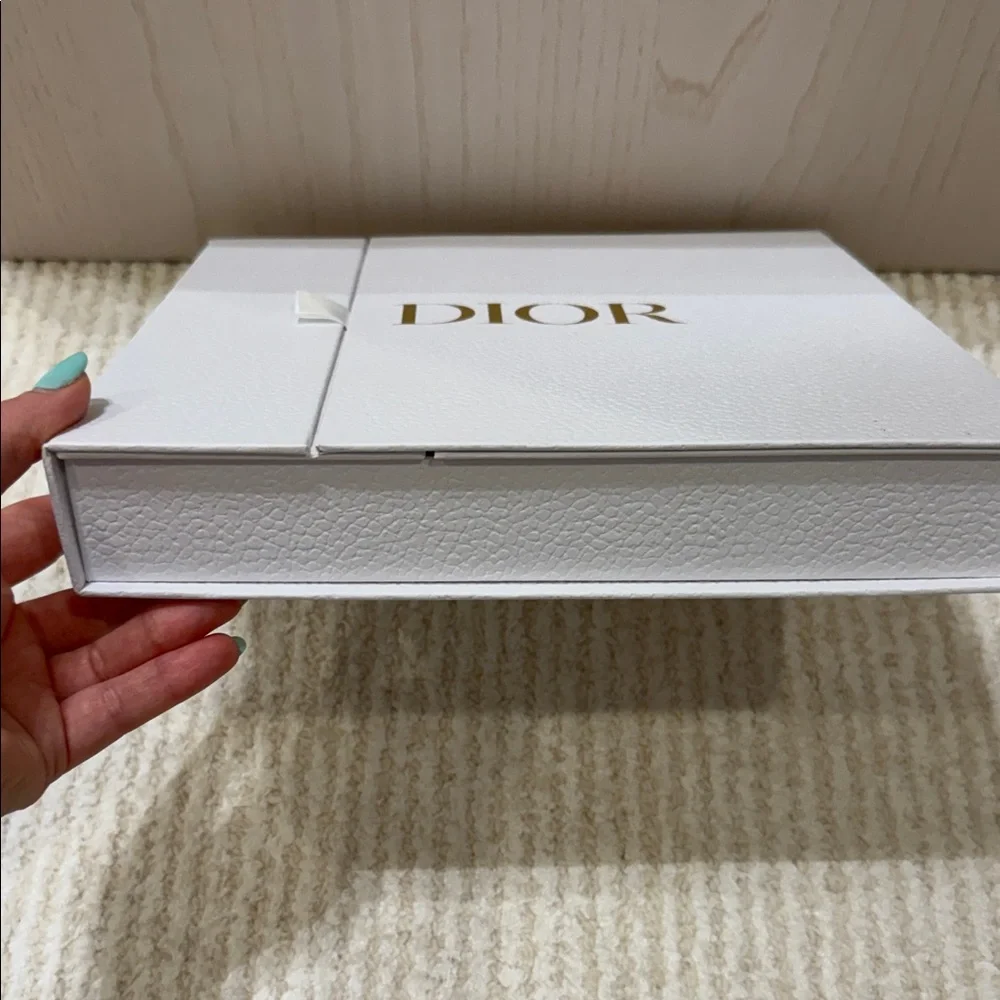Dior Luxurious White Box with Gold Logo